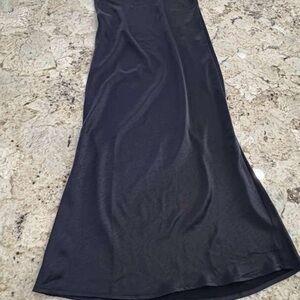 Elegant Navy Blue Maxi Skirt